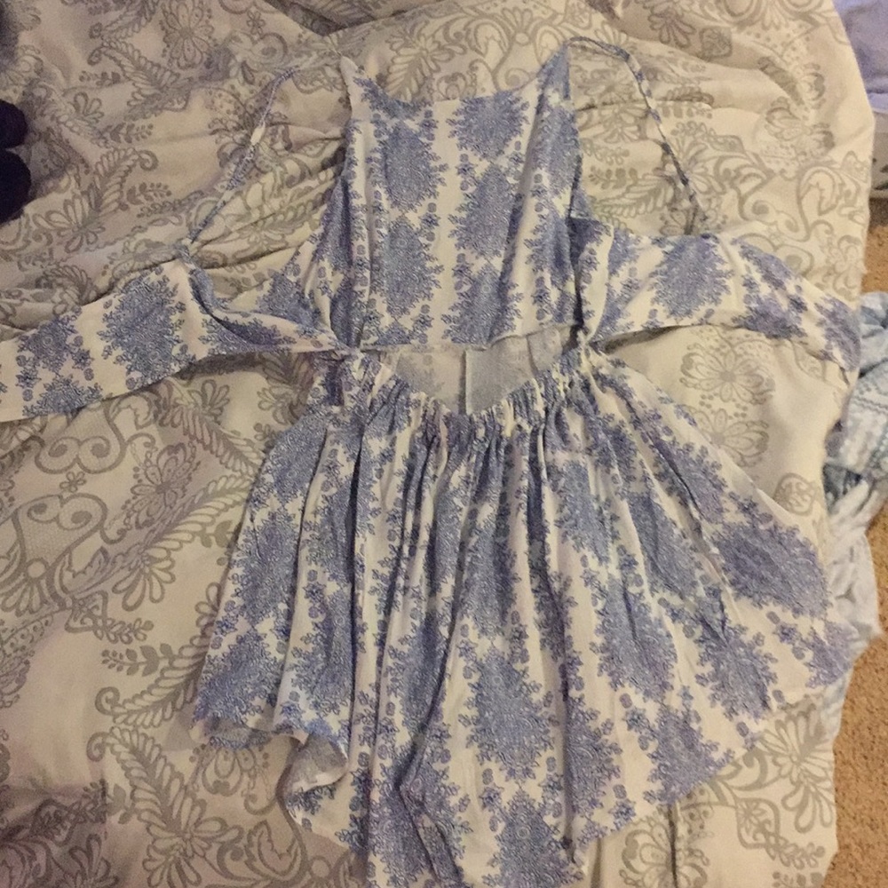 Blue patterned romper - Picture 2 of 3